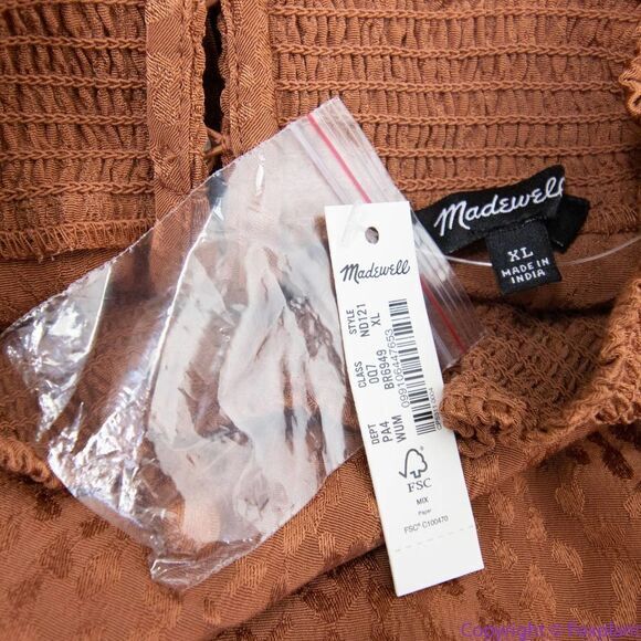 NEW Madewell Mockneck Ruffle-Hem Mini Dress in Cheetah Jacquard, XL - Picture 11 of 16
